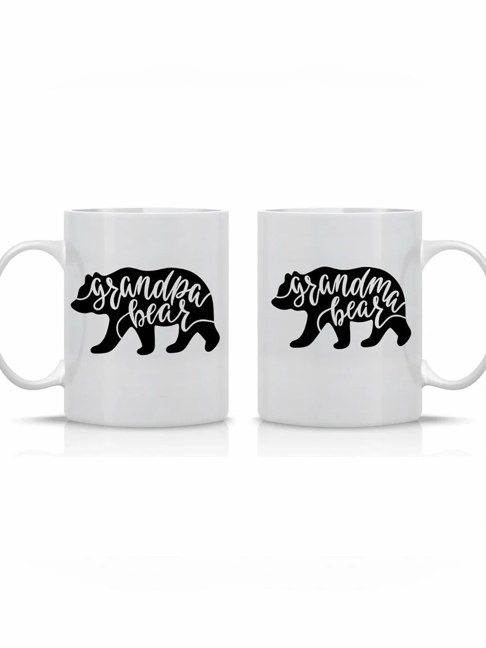 Papa Bear & Mama Bear White Ceramic Mug Cup Coffee Tea Cup
